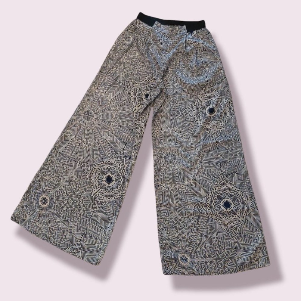 Fire Los Angeles Wide Leg High-Rise Palazzo Elastic Waist Pants